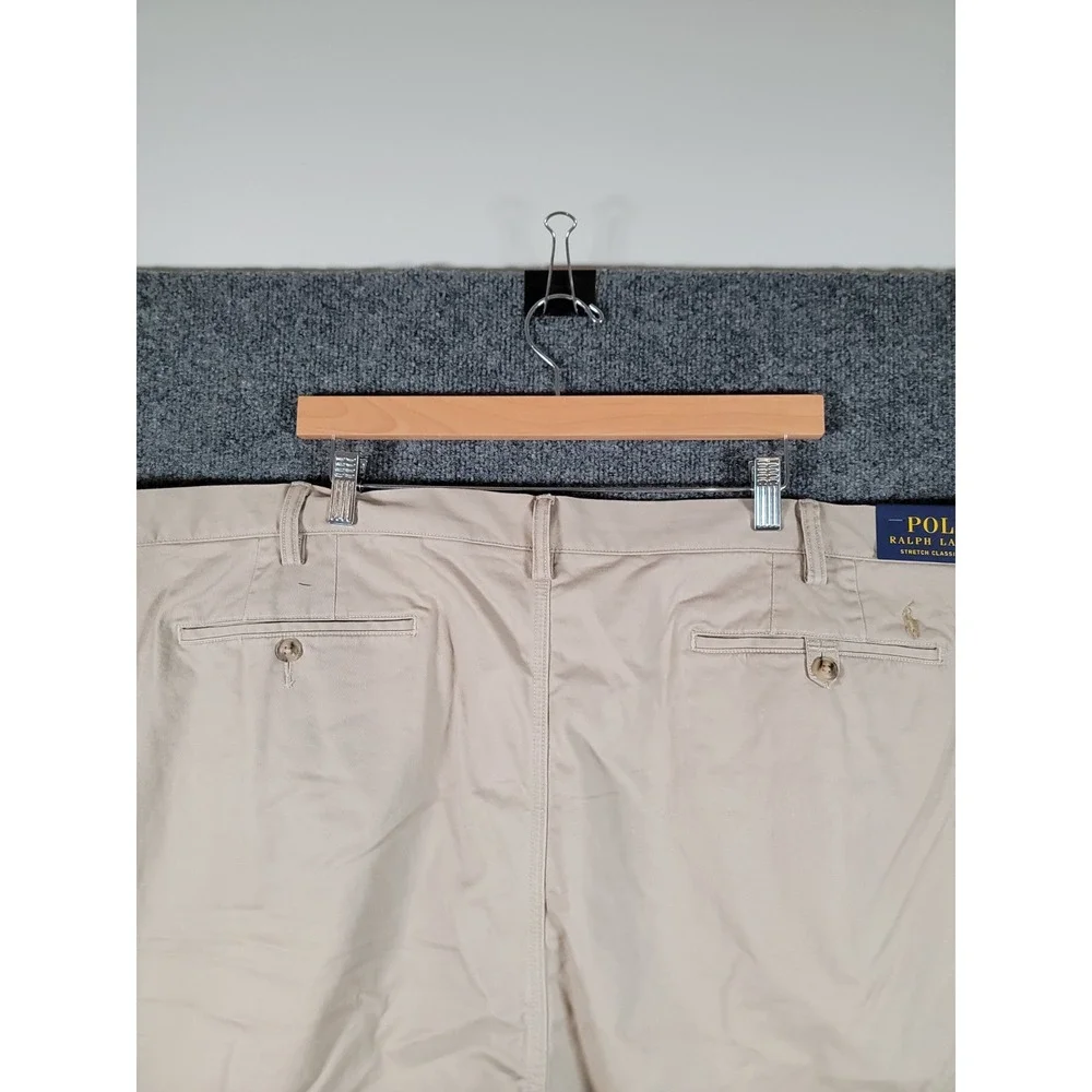 NWT Polo Ralph Lauren Chino Shorts 50B Beige Cotton Classic Fit 9